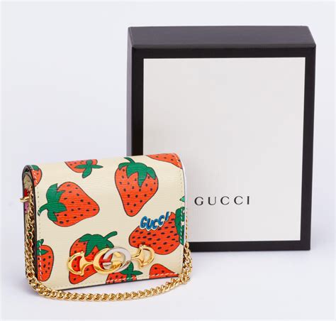 gucci zumi strawberry card case|Gucci Zumi Strawberry.